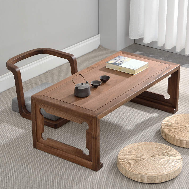 新中式实木禅意茶桌榻榻米桌子小茶X几矮茶桌炕桌