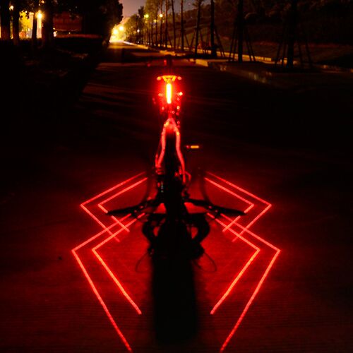 Bicycle-Light Cycling-Lamp Bike-Tail Folding Front Rechargea