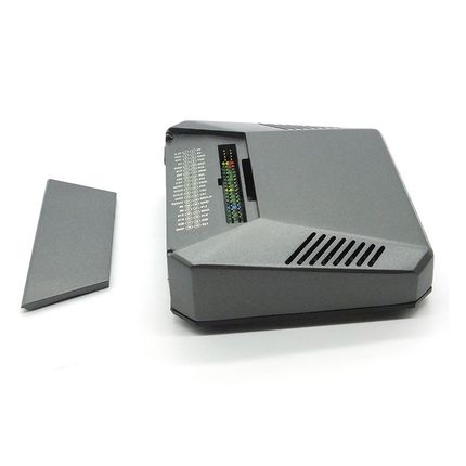 Raspberry Pi 4 Model B Case Aluminum Metal ABS Box Shell wit