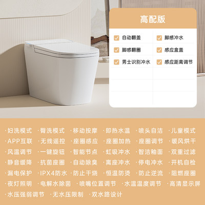 德国ERR智能马桶全自动家v用双水路即热一体无水压限制座便器R1