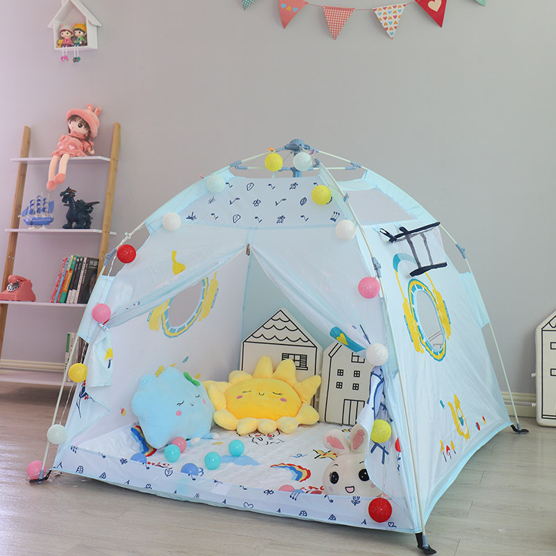 儿童小帐篷室内女孩公主户外露营全自动便携式可折叠免安装玩具屋