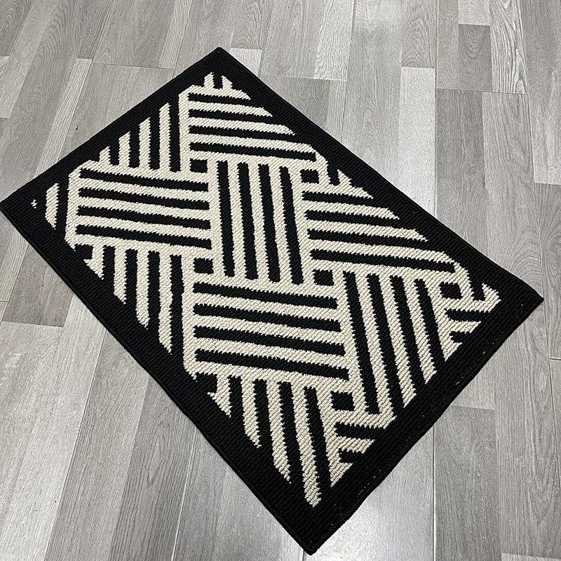 奶油风入户门脚垫进门地垫家用门垫玄关耐脏门口防滑垫可机洗黑白,居家布艺,入户地垫,淘宝优惠券,粉丝福利购,淘宝优惠卷