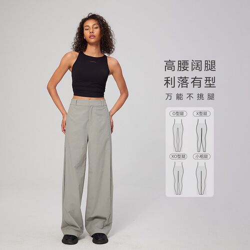 粒子狂热 | 户外工装裤春秋女透气运动休闲宽松直筒长裤PT018
