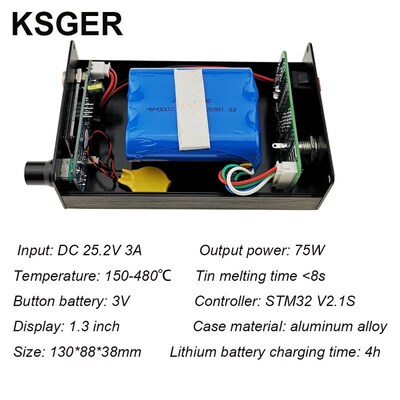 速发KSGER T12 Soldering Iron Station Lithium Battery STM32 V