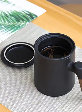 Vintage Ceramic Coffee Mug Tumbler Rust Glaze Tea Milk Beer