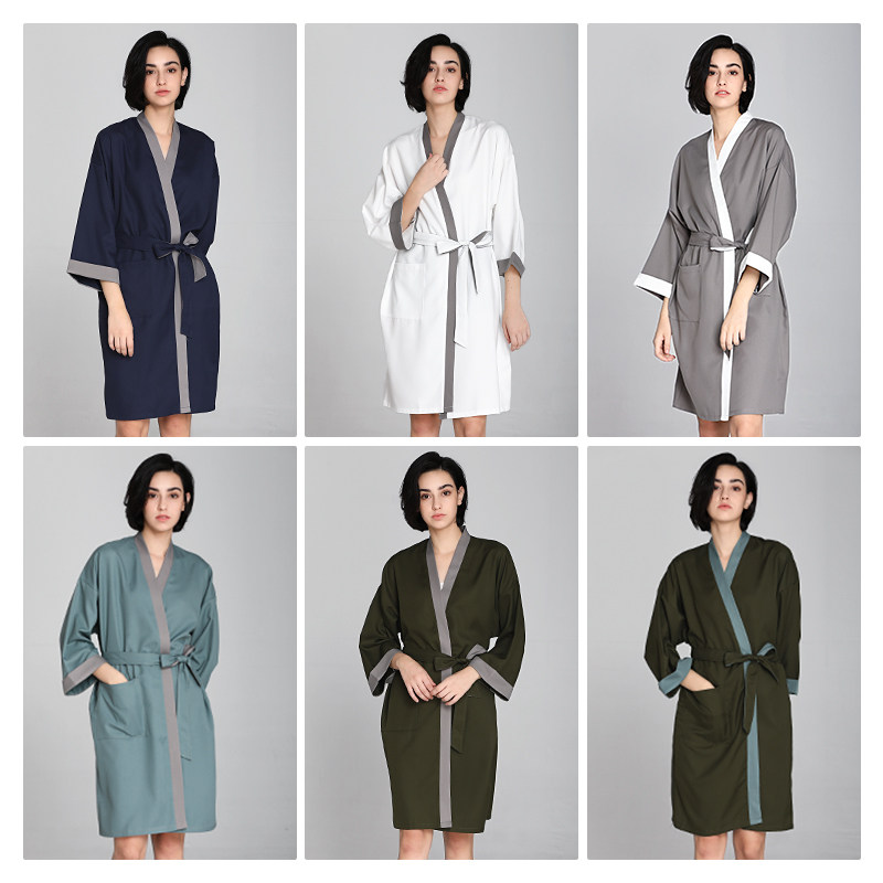 发廊理发店围布美发店客袍染发衣潮工作服剪发和服