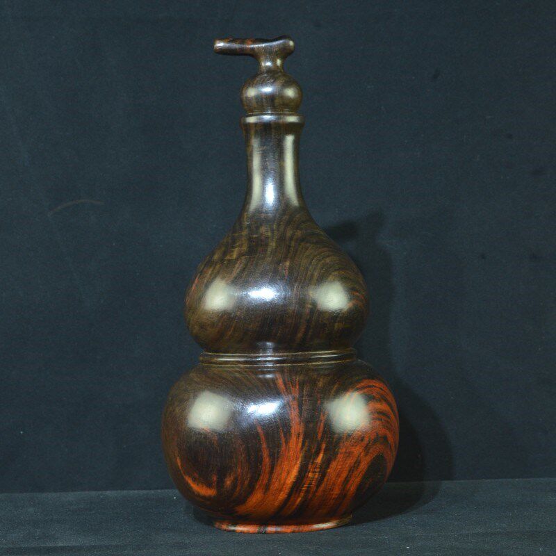 老挝大红酸枝手把件小葫芦红木老料家居摆件文玩工艺品手工雕刻