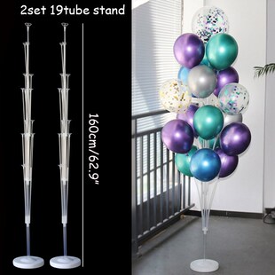 Gender Reveal Balloons Column Holder Question Balloon Stand