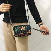 斜挎单肩包2024新款 放手机 小包女妈妈款 小巧迷你防水尼龙零钱包