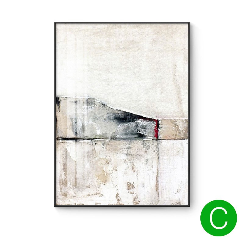 北欧风墙画现代简约抽象装饰画餐厅壁画小众色块创意个性客厅挂画图片