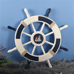 经典船舵装饰壁挂墙面装饰挂件男孩房儿童房房间装饰品客餐厅壁饰