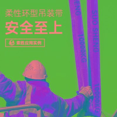 绳柔性吊装带吊行车工业叉车吊W105国标3吨吊具起重吨吨圆形吊车