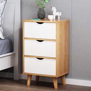 置物架床边床头柜30cm宽60公分床头橱40cm高桌子窄实木腿柜子木制