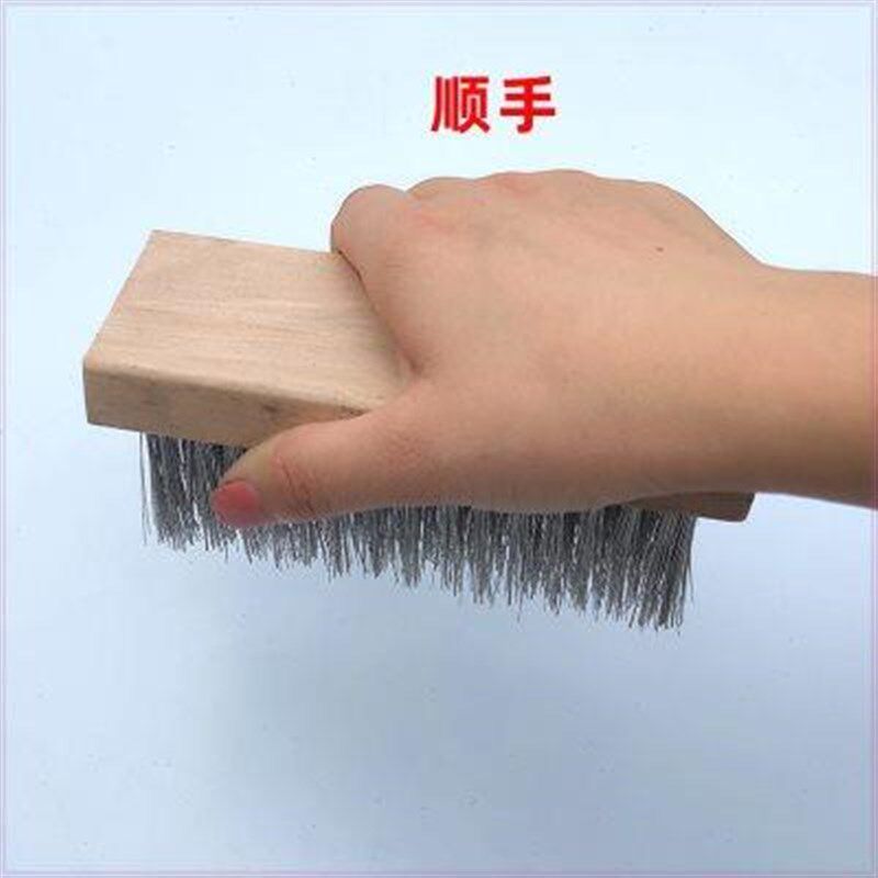 不锈钢丝刷清洗刷烟机烤箱清洗除锈除污硬毛钢丝刷不绣钢清洁好物