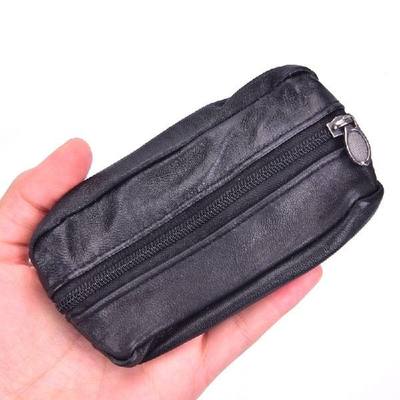 厂家Men Car Keyj Case Leather Wallets Coin Purse Soft Zipper