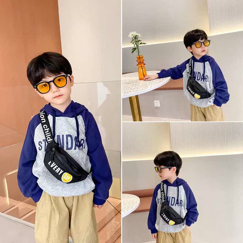 新款韩版儿童胸包男童帅气斜挎包百搭女孩卡通宝宝迷你潮流外出零