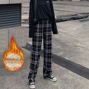 Casual Pants Summer 速发Lucyever Loose New Women Plaid 2022