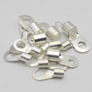 OT25 8冷压接线端子O型圆形裸端头铜线鼻子接头线耳200只紫铜焊口