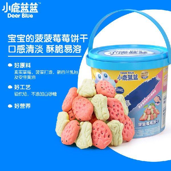 厂家新品小鹿蓝蓝_菠菠莓莓宝宝饼干 儿童零食J菠菜草莓卡通饼干怎么看?