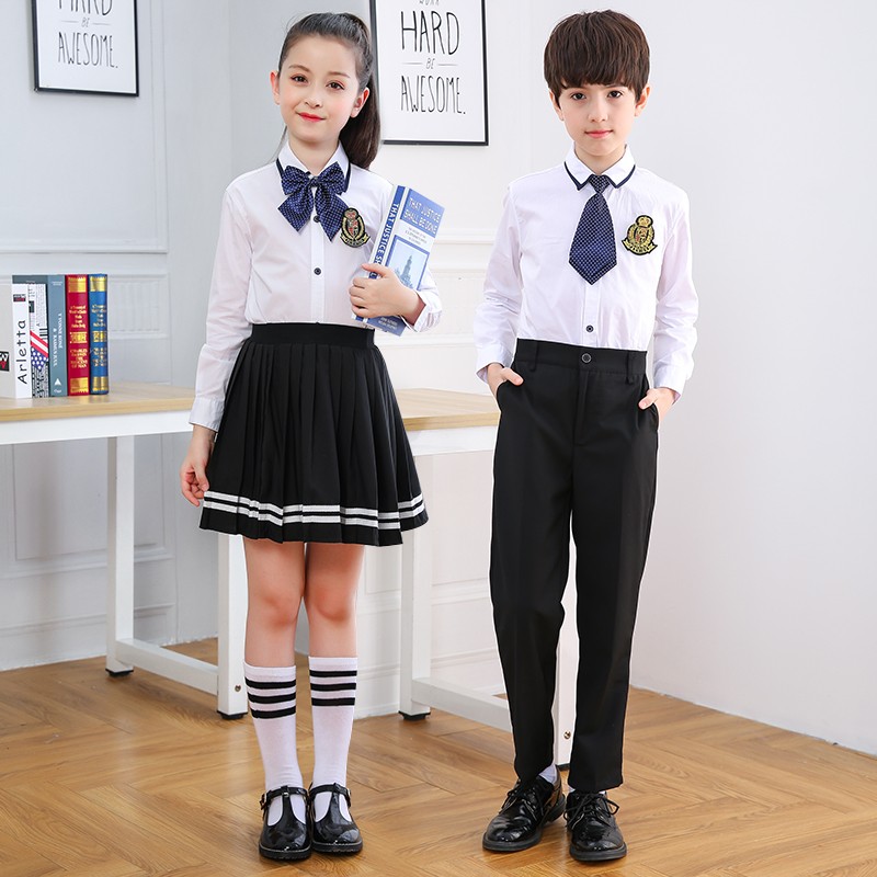 热销儿童演出服中小学生大合唱服装校服诗朗诵幼儿园服表演合唱团