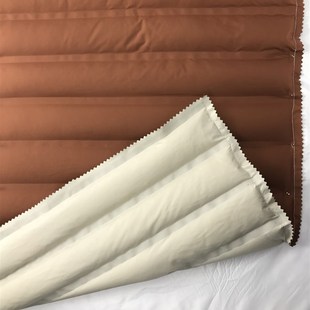 400T尼丝纺直充面料无缝羽绒服面F布通道布复条贴条贴花型压胶布