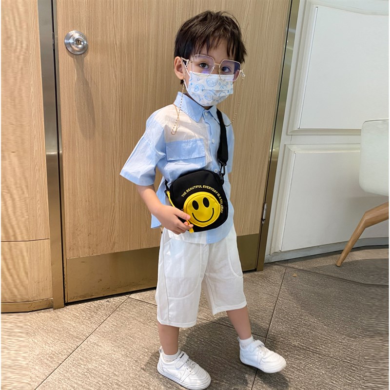 儿童斜挎包男童韩版时尚宝宝小包幼儿园男孩腰Q包便携迷你小挎包