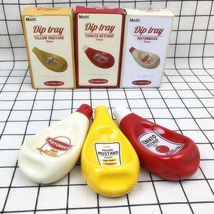 Plate Ceramic Extruded Tomato Sauce Bottle Shape Soy Sauce D
