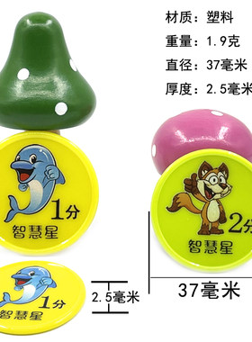 奖励币代币定制儿童积分币幼儿园学分币学生积分卡兑换乐学币筹码