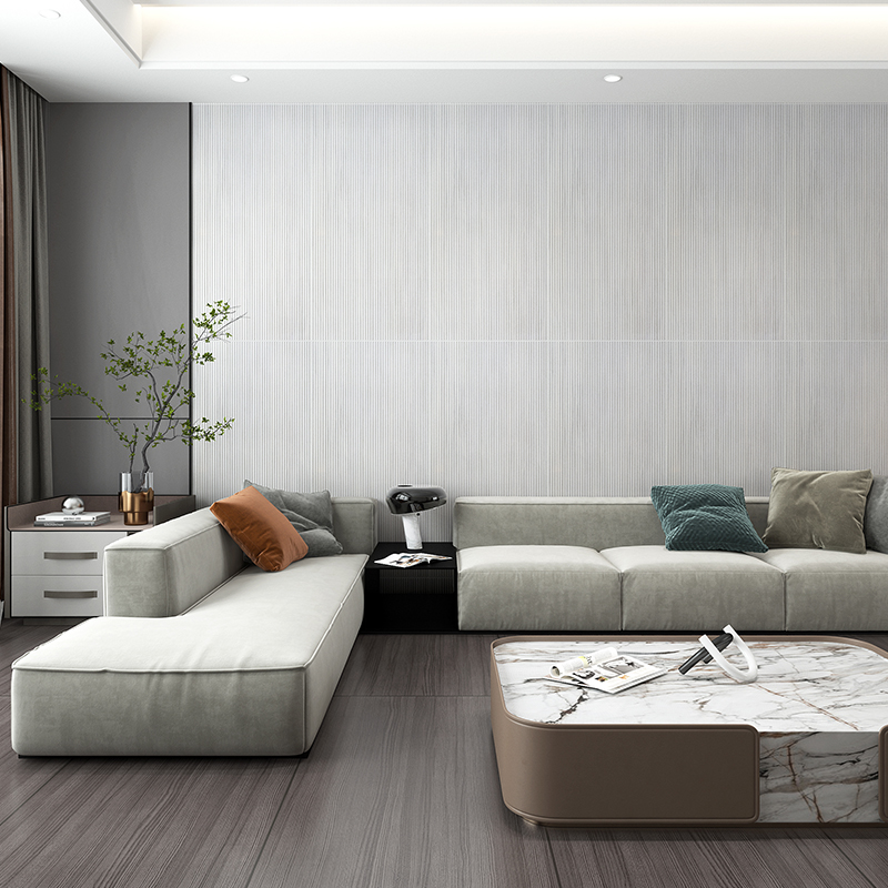 新中式木纹砖6g00x1200 全瓷仿实木瓷砖客厅 卧室奶油风哑光地板