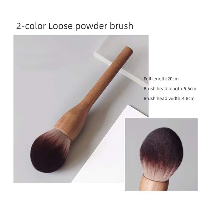 New 1Pcs European Vintage Wood Handle Makeup Brush High Qual