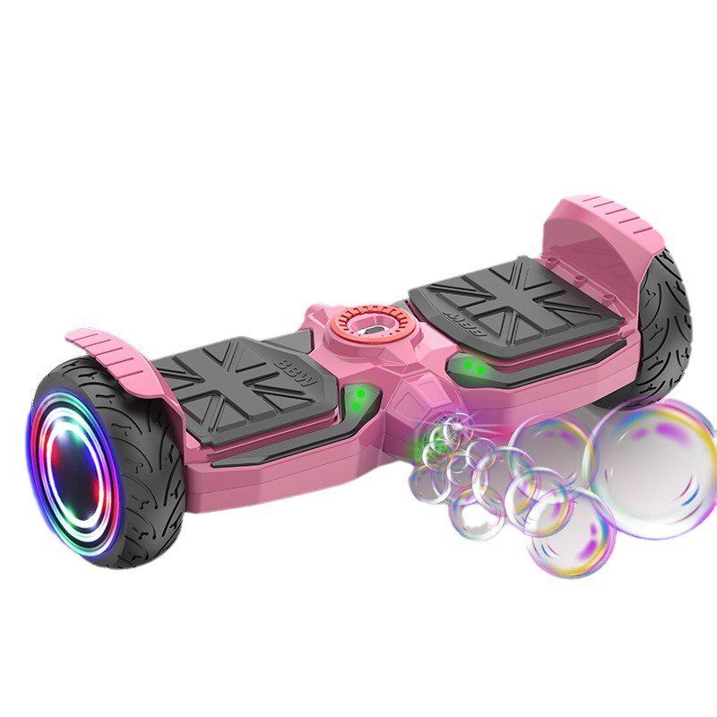 儿童两轮电动平衡车智能自行车吹泡泡平衡车代步车