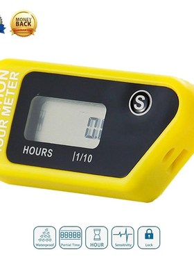 Waterproof Resettable LCD Wireless Vibration Hour Meter For