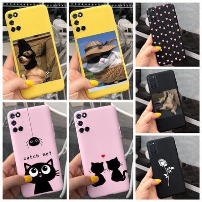 现货For OPPO A72 Case OPPO A 72 2020 Couple Cat Painted Soft