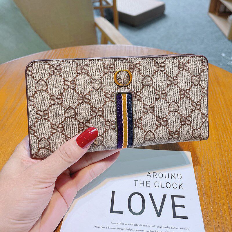 轻薄折叠小钱包女士2022新款超薄卡包设计感小众网红爆款长款高级