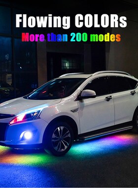 4PCS 12V IP65 App Control RGB LED Strip Under Car 60 90 120c