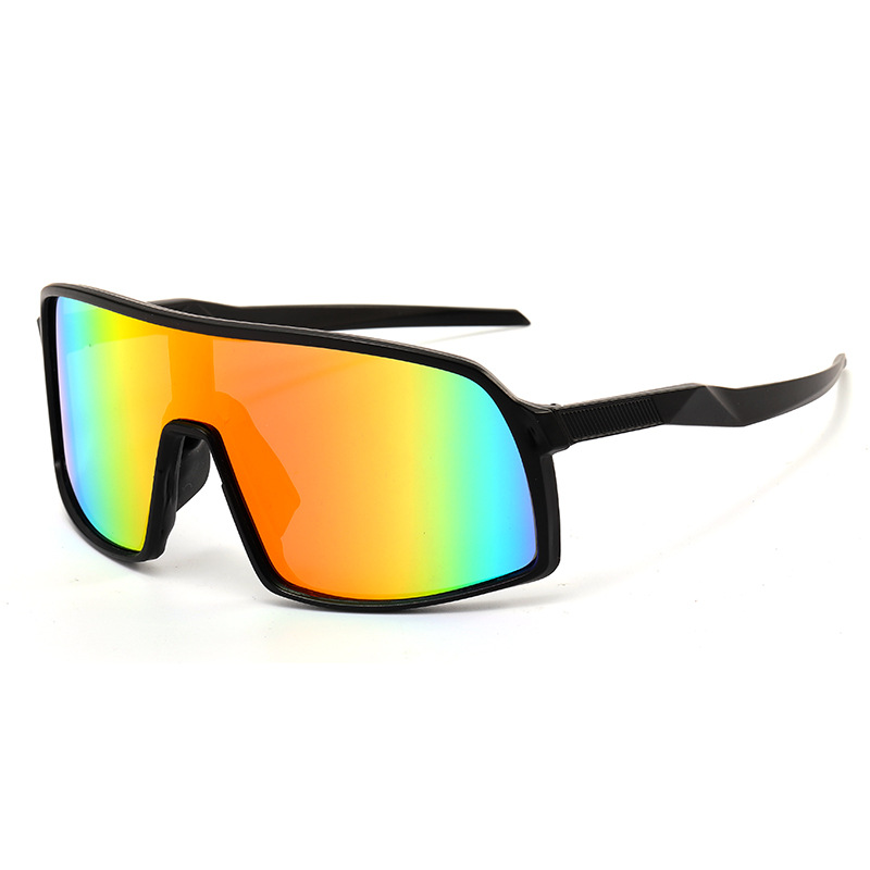 网红Men's cycling glasses, colorful large frame sunglasses,