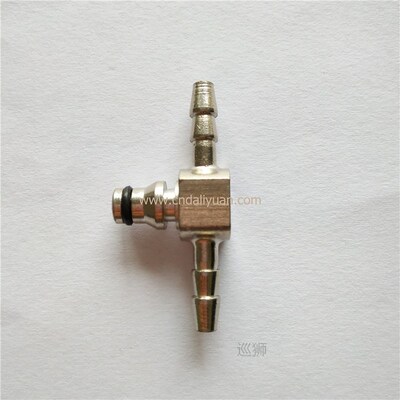 T Type Rail Injector Return Oil Backflow Pipe Connector Meta