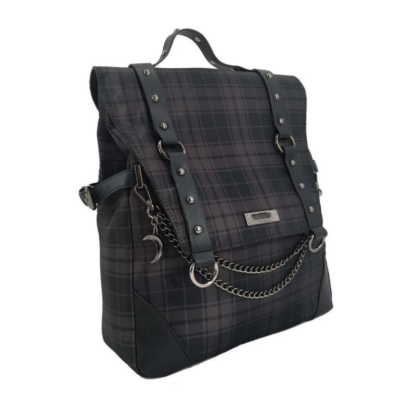 厂家2021 Plagid Gothic Punk Rock Backpack Women Techwear Got