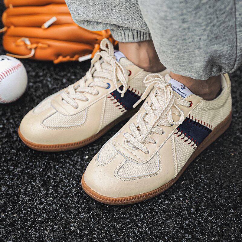 特大码男鞋46秋季小众德训鞋男款47百搭休闲板鞋48透气运动帆布鞋