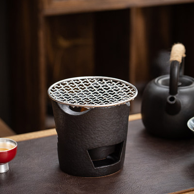 家用户外野外酒精灯陶瓷煮茶器煮酒炉烧水壶碳炉小温茶炉茶壶底座