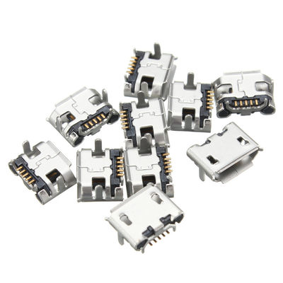 网红5Pin 10Pcs Micro USB Type B Female Horns Type Charging S