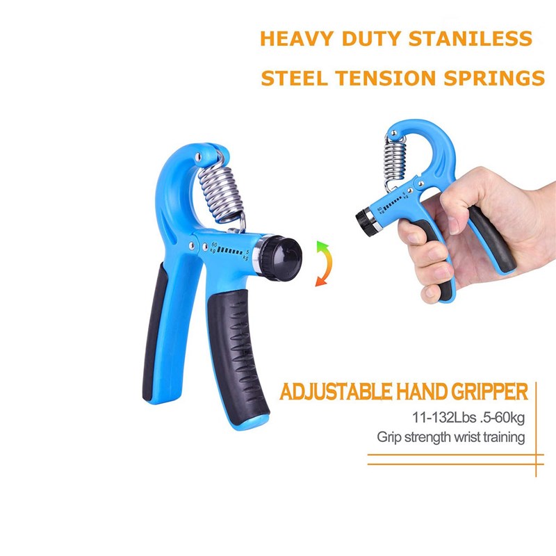 5 Pack Hand Grip Strengthener Workout Kit earm Grip  Ring Ad