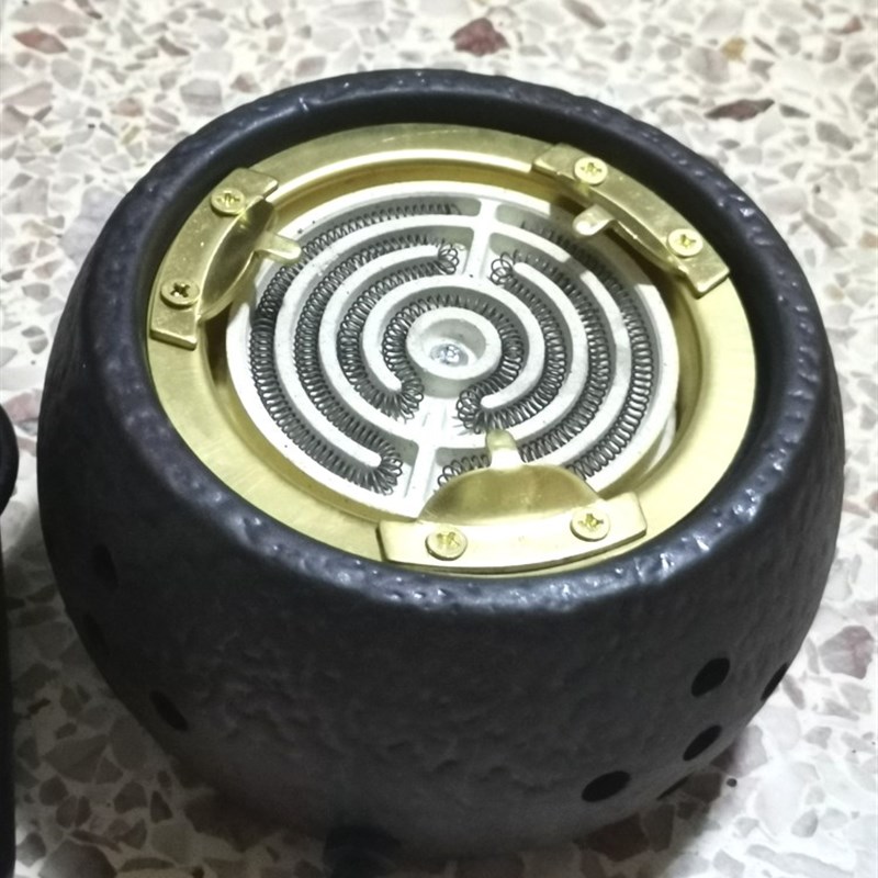110V伏陶瓷复古黑晶炉温茶器烧A水泡茶电路丝加热家用小电炉煮茶
