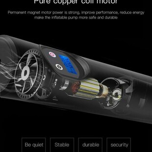 12V 150PSI Rechargeable Car Motorcycle Bicycle Air Pump Port