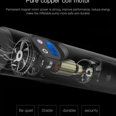 12V 150PSI Rechargeable Car Motorcycle Bicycle Air Pump Port