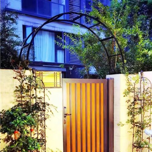 别墅门头拱门花架爬藤架室外大门门柱门墩门垛拱门支架定制拱形门