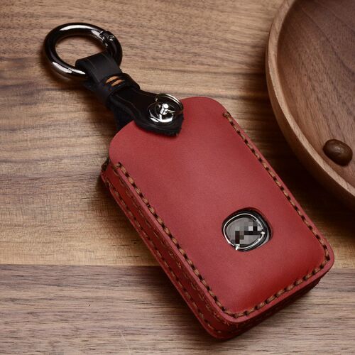 Crazy Horse Leather Auto Car Styling Key Case For Mazda 3 Al