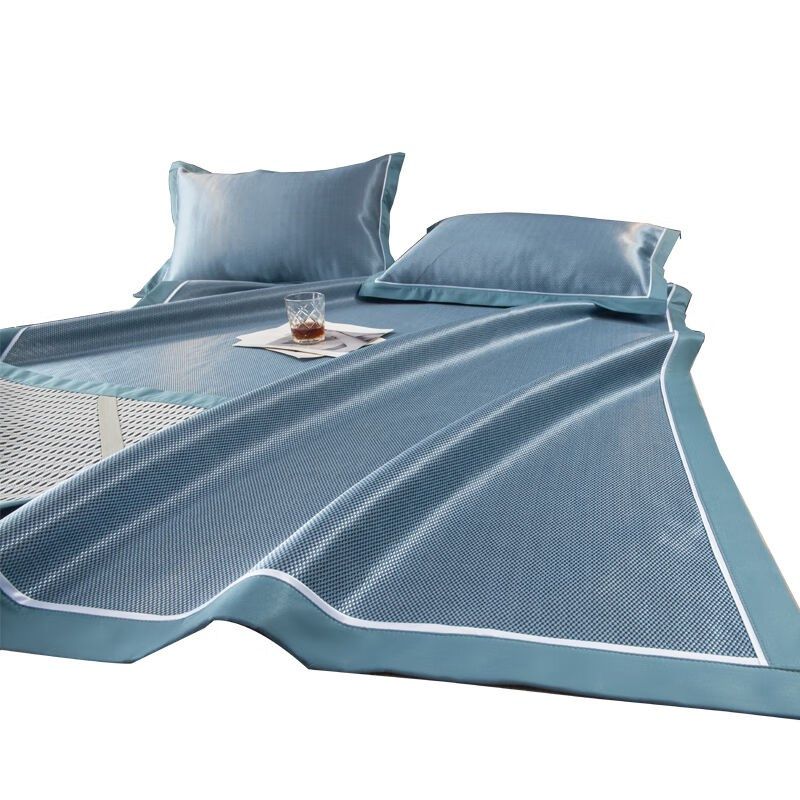 新款夏天冰丝凉席床笠款三件套夏季可水洗学生宿舍单人软席子冬夏,床上用品,冰丝席,淘宝优惠券,粉丝福利购,淘宝优惠卷