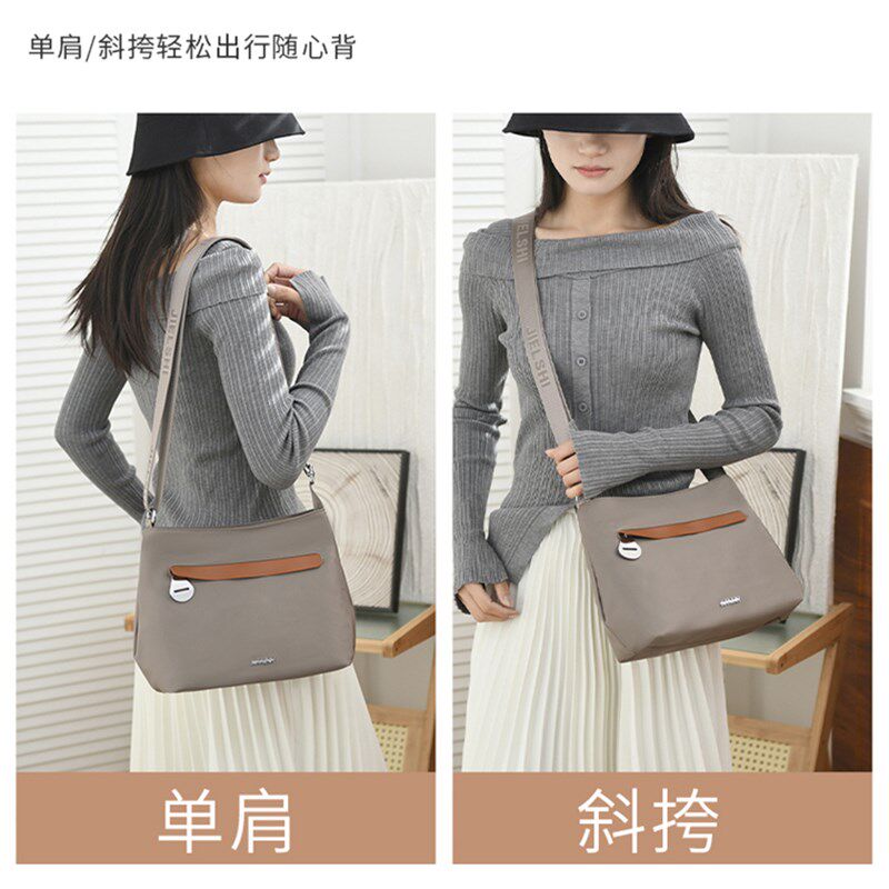 斜挎包女包2024新款高级感牛津布包轻便大气女式尼龙单肩包大容量
