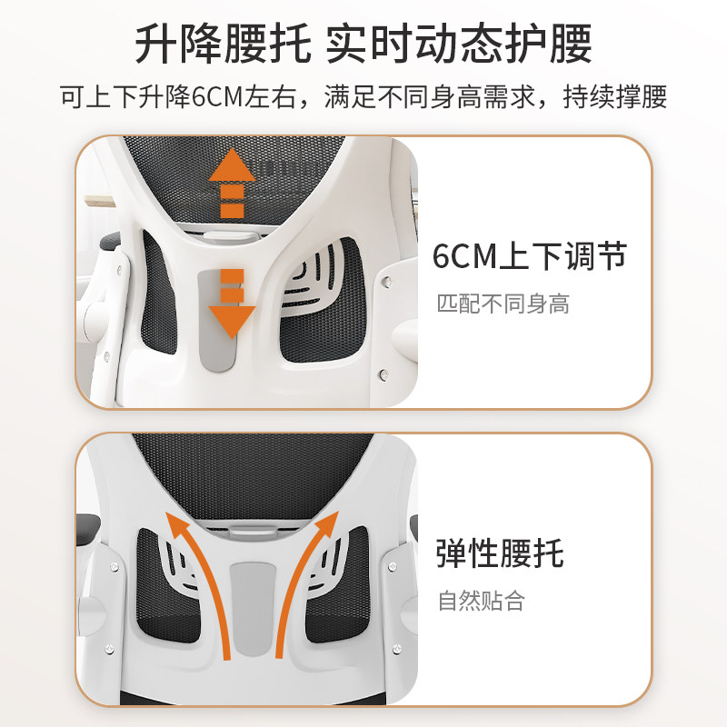 人体工学椅电脑椅家用宿舍学生学习椅舒适久坐办公座椅转椅书桌椅怎么看?